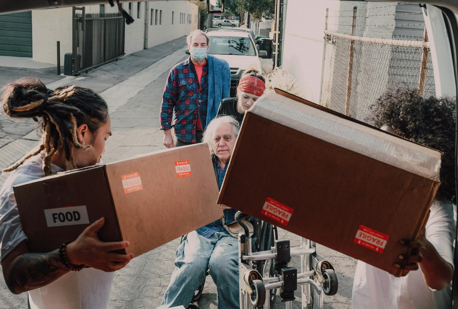 Helping people in need.